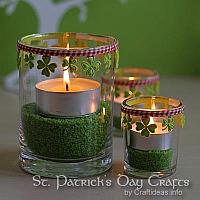 Tea Light Decorations for St. Patrick's Day