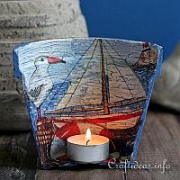 Terracotta Pot Tea Light Holder