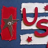 USA Patriotic Card