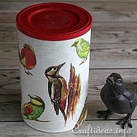 200 Upcycling Craft - Bird Food Container