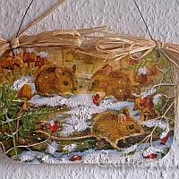 Wall Decoration with Mice