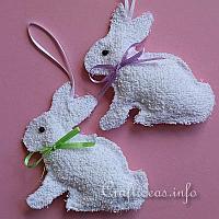 Washcloth Easter Bunnies