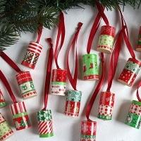 200 Wine Cork and Washi Tape Christmas Ornaments