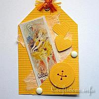 Yellow Ballerina Dancer Gift Tag