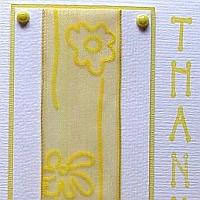 Yellow Thank You Card