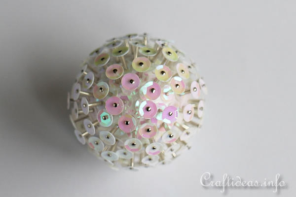Christmas Ornaments to Craft - 3-D Sequin Ornaments