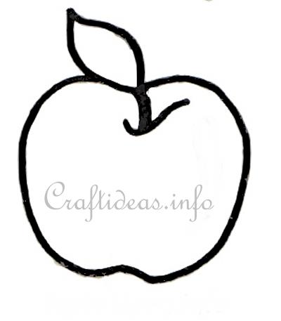 craftideas info free craft template for an apple