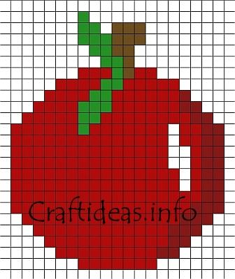 Apple Fuse Beads Pattern 400