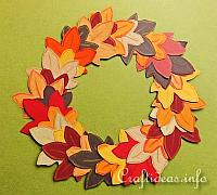Autumn Paper Wreath for Kids