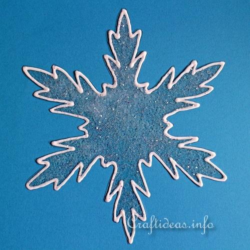 Basic Christmas Craft Ideas - Snowflake Window Clings for Winter 2