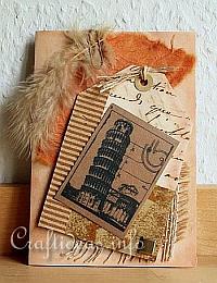 Birthday Card - Greeting Card - The Leaning Tower of Pisa All Occasion Card 