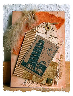 Birthday Card - Greeting Card - The Leaning Tower of Pisa All Occasion Card
