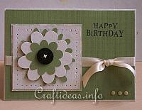 Birthday Card with Large Flower 