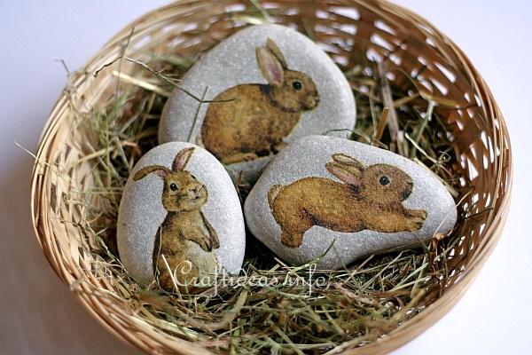 Bunny Stones as Decorations 1