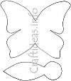 Butterfly Pattern for Paper Craft