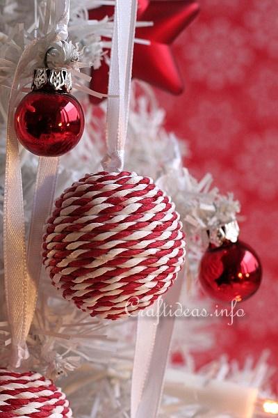 Candy Striped Christmas Ornaments 2
