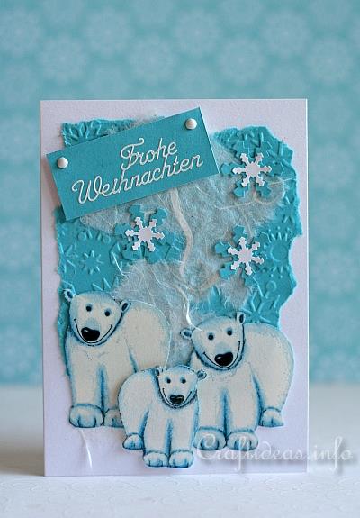 Christmas Card - Polar Bears Greeting Card for the Holidays