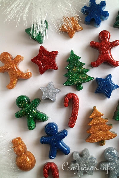 Christmas Craft - Glitter Hot Glue Embellishments