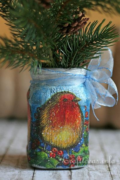 Christmas Craft - Jar Recycling Craft 2