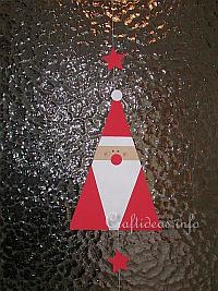 Christmas Craft - Triangle Santa Decoration
