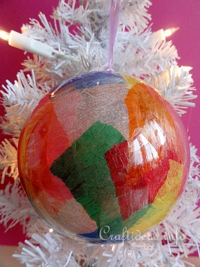 Christmas Craft for Kids - Colorful Christmas Ornament 1