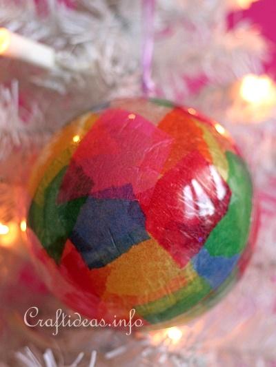 Christmas Craft for Kids - Colorful Christmas Ornament 2