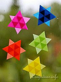 Christmas Paper Craft - Easy to Make Mini Transparent Stars