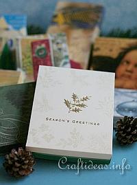Christmas Paper Craft - How to Make a Gift Box Using Christmas Cards 200