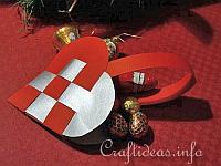 Christmas Paper Craft - Swedish Heart Paper Christmas Ornament 