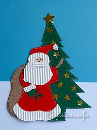 Christmas Paper Craft for Kids - Santa Claus and Tree