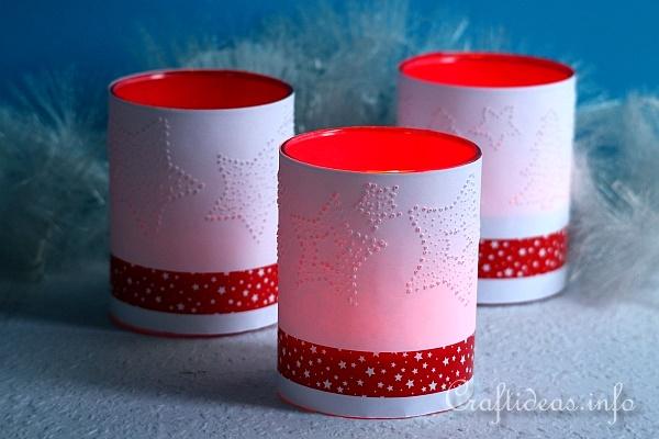 Christmas Tea Light Luminaries