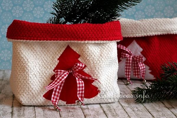 Christmas Terrycloth Baskets 1