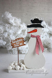 Christmas Wood Craft - Wooden Snowman - Snowballs for Sale