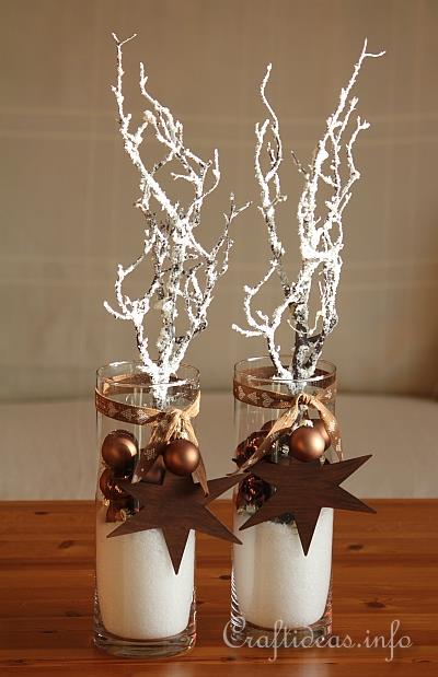 Christmas and Winter Decoration in Brown and White 1