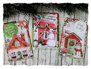 Collage Christmas Cards Set 