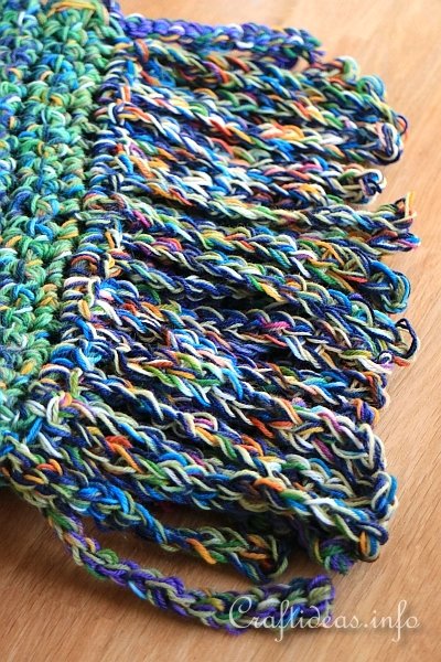 Colorful Crochet Scarf Tassles