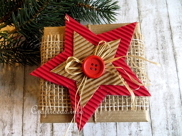 Corrugated Cardboard Christmas Star