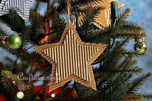 Corrugated Glittery Christmas Stars 2