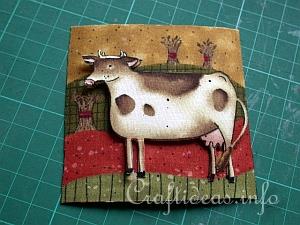 Country Cow Greeting Card 5