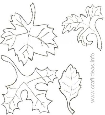 Craft Pattern - Fall Leaves