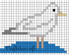 Craft Pattern - Fuse or Melting Beads Gull