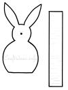 Craft Template - Easter Bunny Egg Holder