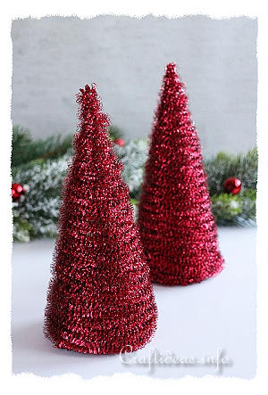 Craft for Christmas - Fringed Cone Christmas Trees Decoration 300