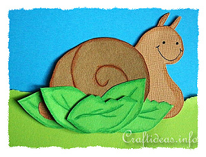 Crafts for Kids - Paper Crafts - Summer Crafts - Slimey the Snail Craft Idea