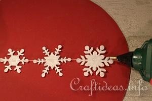 Creating Soft Snowflake Garland