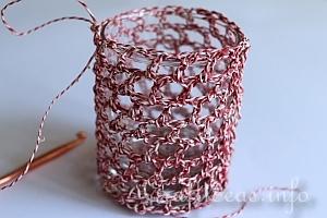 Crochet Glass Cover 11