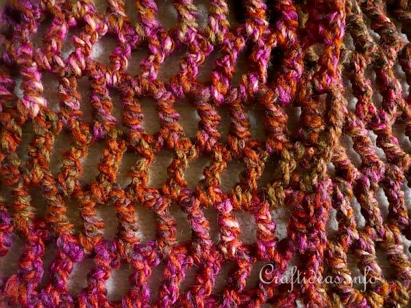 Crochet Project - Quick and Easy Winter Scarf Detail