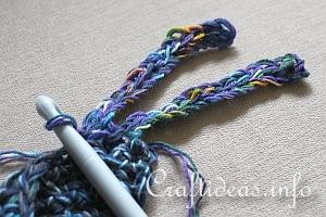 Crochet Scraf Tassles Tutorial 4