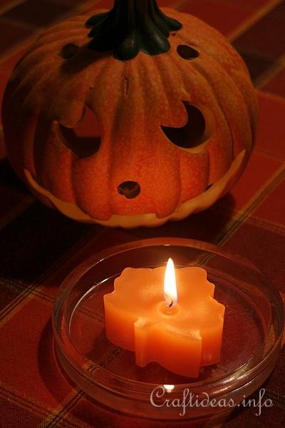 DIY Autumn Candle