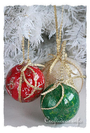 Decopatch Christmas Ornaments